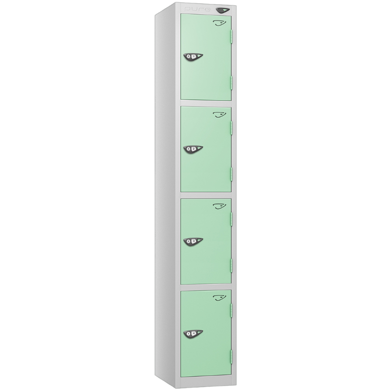 Pure 4 Door Locker with Mint Green Door